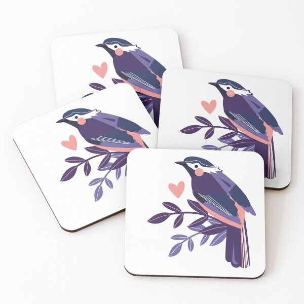 Item preview, bird on his branch designed and sold by Pauline MARY.