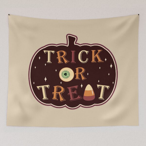 Item preview, Typography Trick Or Treat Pumpkin   designed and sold by onzpacesdesign.