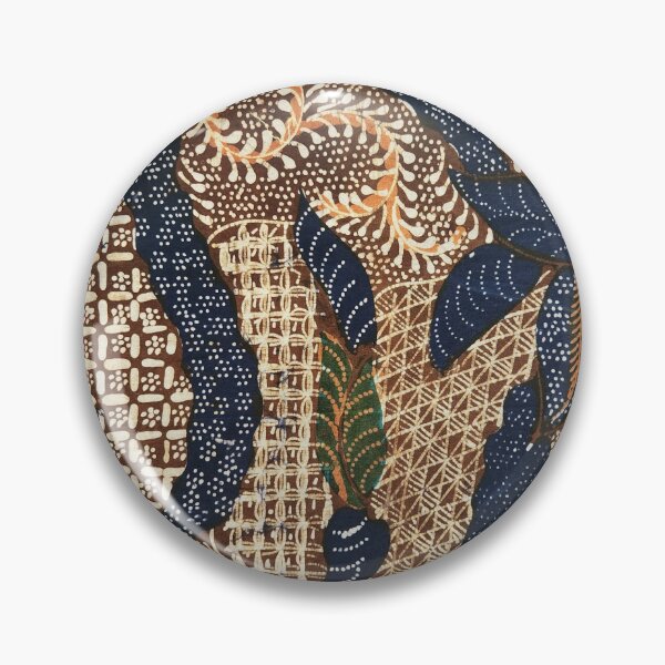 Item preview, Indonesia Handmade hand drawn cotton batik tulis fabric brown flower plant pattern Pamekasan Madura designed and sold by Morcawork.