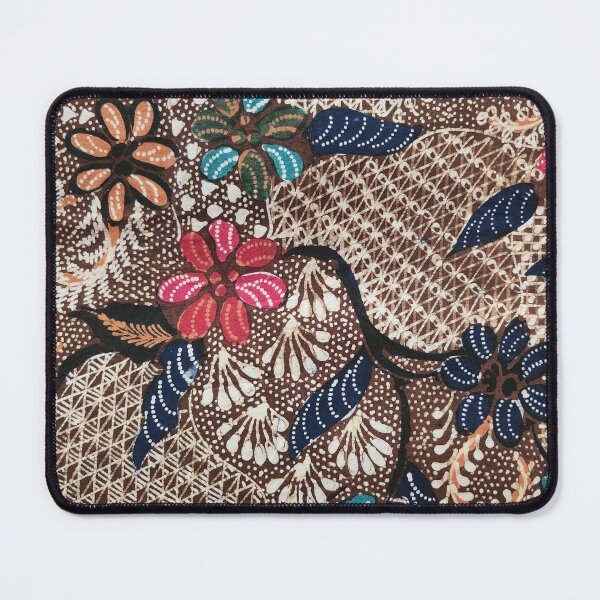 Item preview, Indonesia hand drawn batik tulis brown sogan flower plant pattern Pamekasan Madura designed and sold by Morcawork.