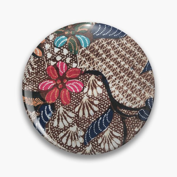 Item preview, Indonesia hand drawn batik tulis brown sogan flower plant pattern Pamekasan Madura designed and sold by Morcawork.