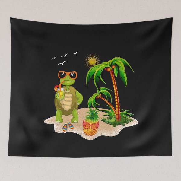 Item preview, Summer Turtle With Pineapple designed and sold by decentwearstore.