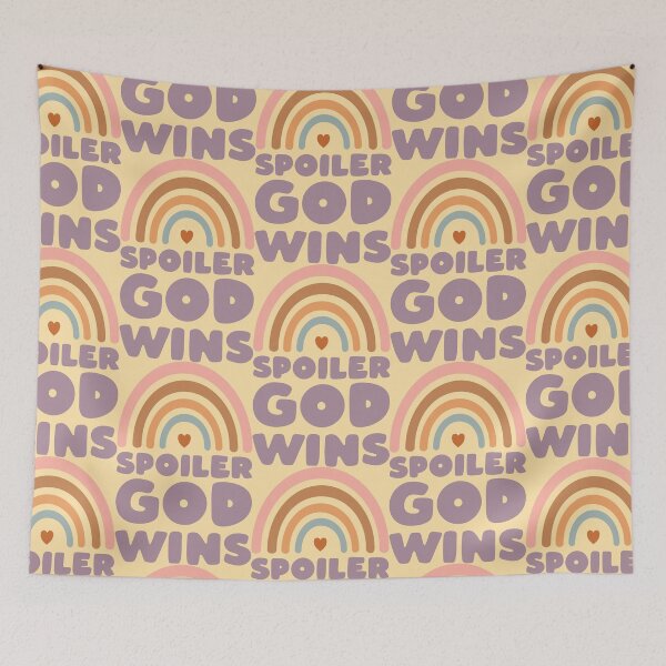 Item preview, Spoiler God Wins - Vintage Rainbow Style designed and sold by Abhishek Goldar.