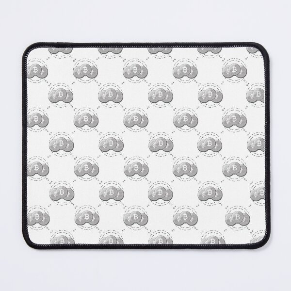 Item preview, Bitcoin and Ethereum Pattern in Grey designed and sold by CryptoBeings.