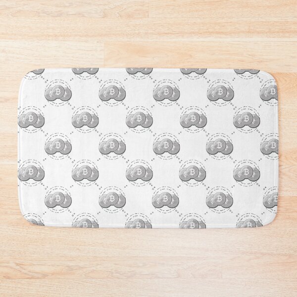 Item preview, Bitcoin and Ethereum Pattern in Grey designed and sold by CryptoBeings.