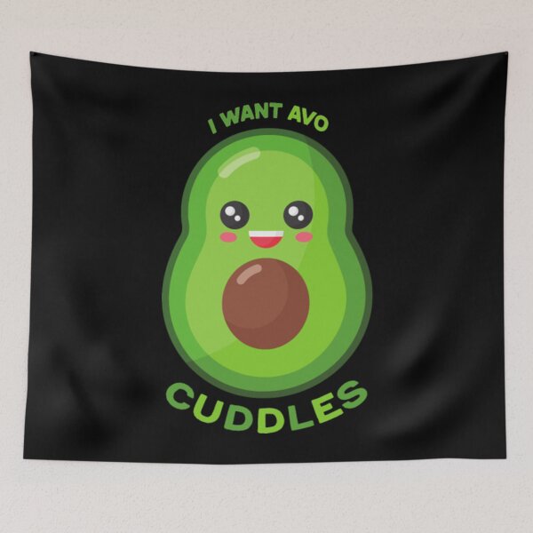 Item preview, I Want Avo Cuddles, Avocado Decal, Funny Fruit designed and sold by LindaMelody.