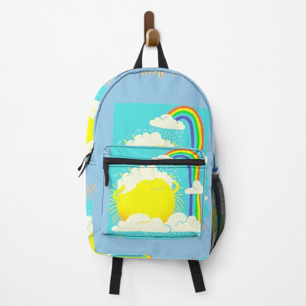 Item preview, The sun and the cloud with rainbow | funny design | cartoon drawings | designed and sold by Arteartz.