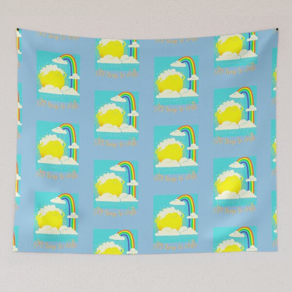 Item preview, The sun and the cloud with rainbow | funny design | cartoon drawings |  designed and sold by Arteartz.