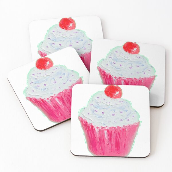 Item preview, Cupcake with frosting and cherry designed and sold by MatsonArtDesign.