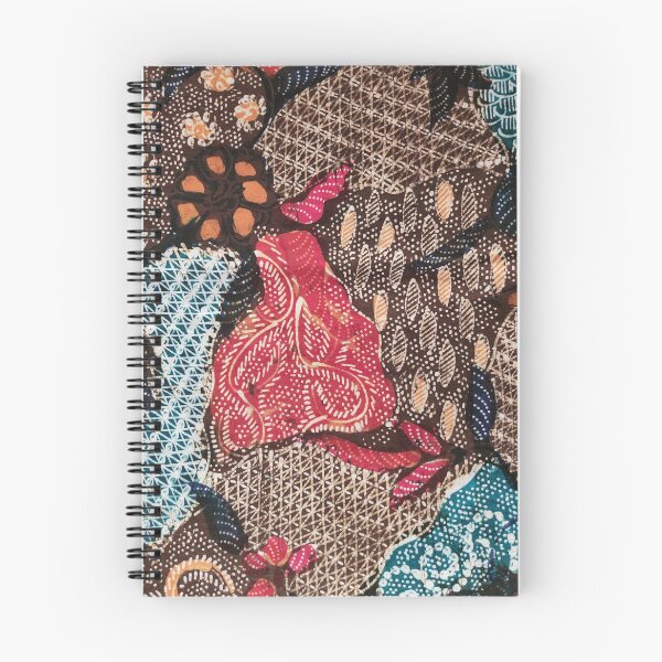Item preview, Indonesia hand drawn traditional batik brown flower plants pattern Pamekasan Madura designed and sold by Morcawork.