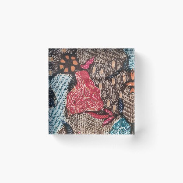 Item preview, Indonesia hand drawn traditional batik brown flower plants pattern Pamekasan Madura designed and sold by Morcawork.