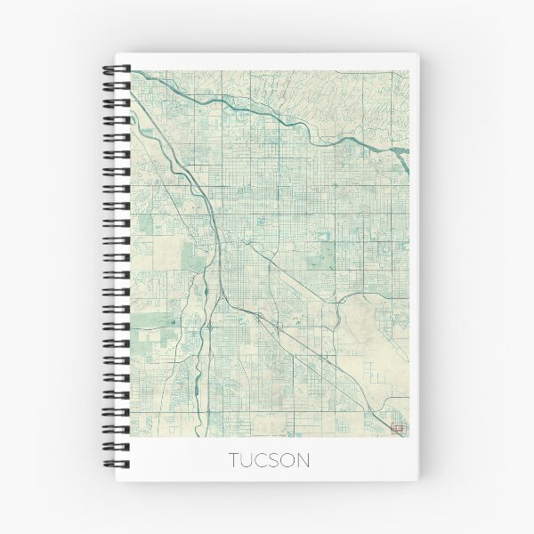 Item preview, Tucson Map Blue Vintage designed and sold by HubertRoguski.