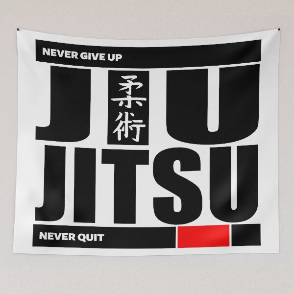 Item preview, Jiu Jitsu - Never Give Up Never Quit designed and sold by Mma-Madness.