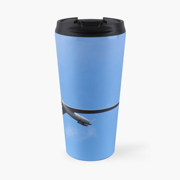 A Scan Eagle Unmanned Aerial Vehicle makes an arrested recovery on the Skyhook recovery system. Travel Mug