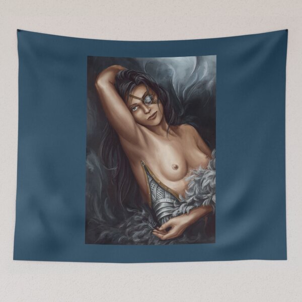 Item preview, Feathers T-ShirtGirl in white feathers designed and sold by StefanDumfries.