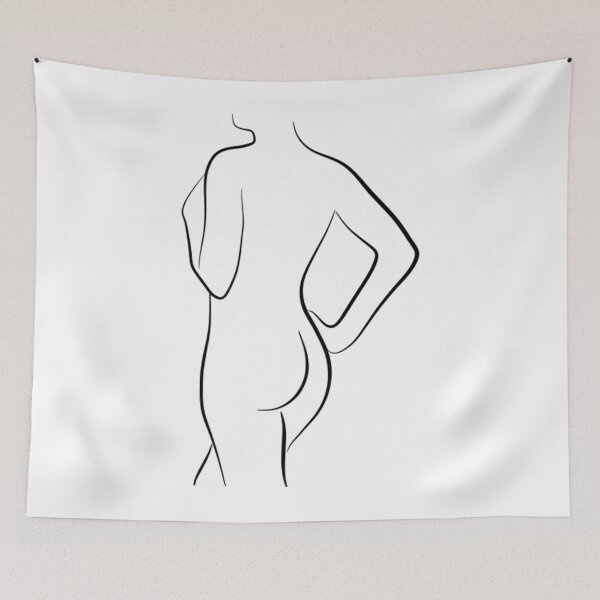 Item preview, Female Line Drawing T-ShirtFemale Line Drawing - Curious Cait designed and sold by StefanDumfries.