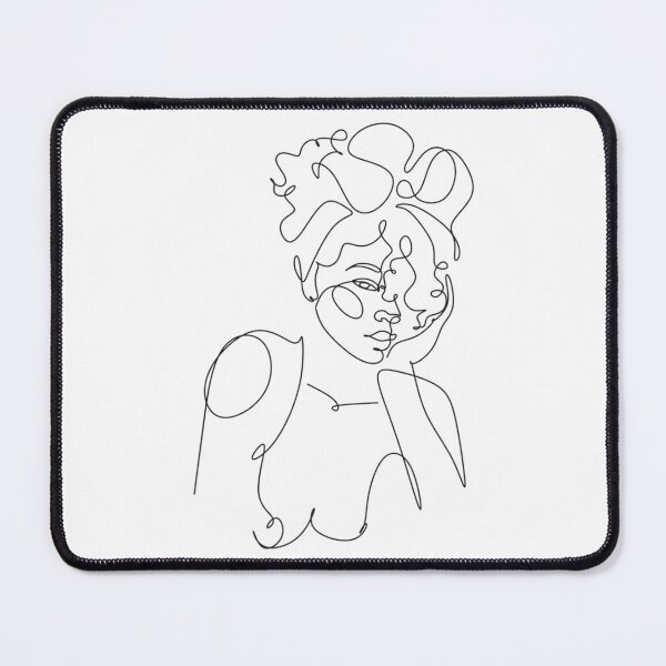 Item preview, Female Nude Line Art Drawing Minimalistic designed and sold by StefanDumfries.