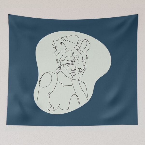 Item preview, Female Nude Pastel Line Art Drawing designed and sold by StefanDumfries.