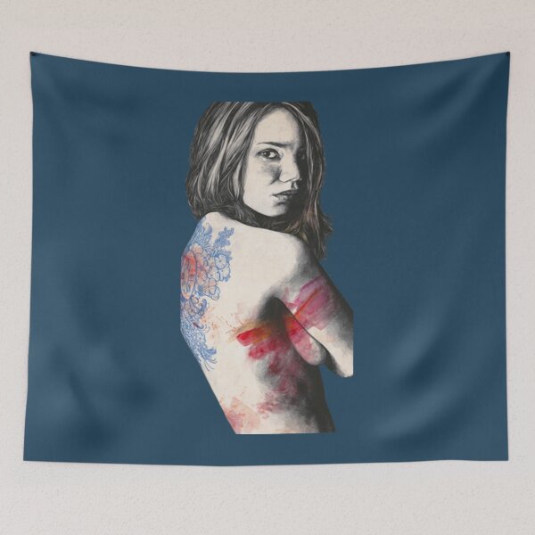 Item preview, Female Nude T-ShirtDelirium Còrdia _ Zentangle tattoo nude woman _ trs designed and sold by StefanDumfries.