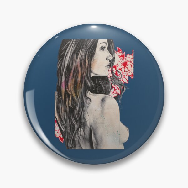 Item preview, Female Nude T-ShirtTragic Illusion _ nude woman with mandala flowers _ trs designed and sold by StefanDumfries.