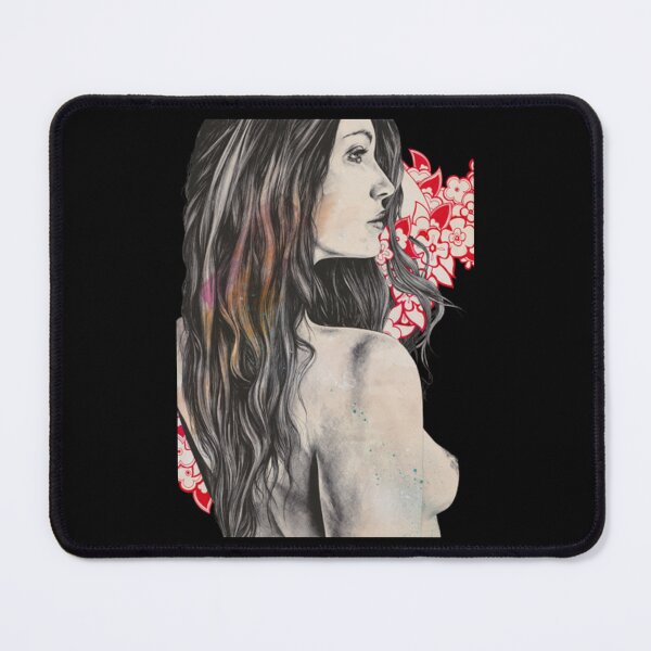 Item preview, Female Nude T-ShirtTragic Illusion _ nude woman with mandala flowers _ trs designed and sold by StefanDumfries.