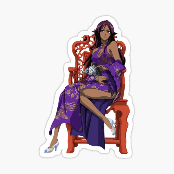 Shihouin Yoruichi Sexy Hentai Anime Chinese Dress Bleach Sticker Sticker For Sale By 