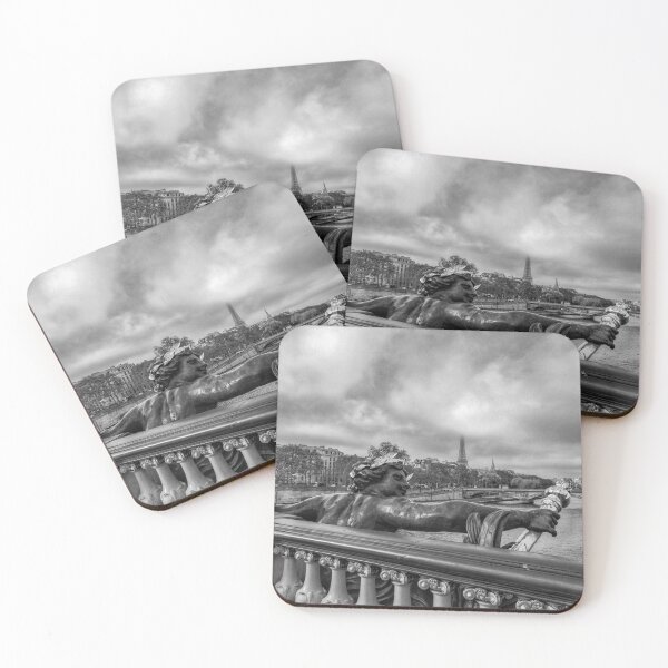 Item preview, Monochrome of Eiffel Tower Lost in Clouds designed and sold by ylbartstudio.