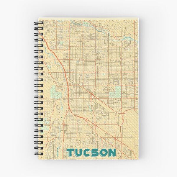 Item preview, Mapa retro de Tucson designed and sold by HubertRoguski.