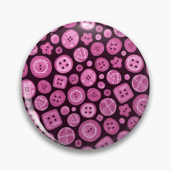 Item preview, Painted Buttons // Black & Pink designed and sold by The Wellington Boot.