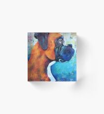 Boxer und die Biene Acrylblock
