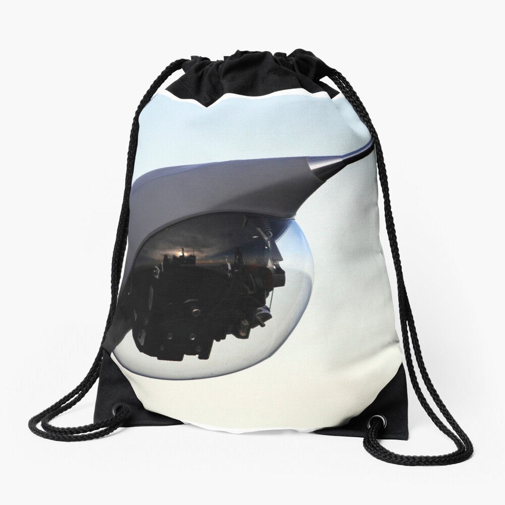 A Scan Eagle unmanned aerial vehicle is positioned for launch. Drawstring Bag