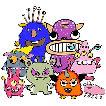 Artwork thumbnail, Monster Rangers by IdinDesignShop
