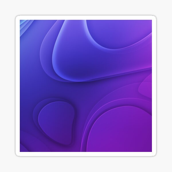 Abstract unusual original violet graphic ornament Sticker