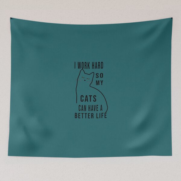 Item preview, Trabajo duro para que mis gatos puedan tener una vida mejor designed and sold by Gifttdeaer.