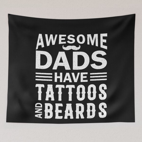 Item preview, Awesome Dads Have Tattoos And Beards designed and sold by decentwearstore.