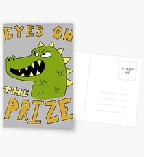 Eyes on the prize dinosaur Postcards