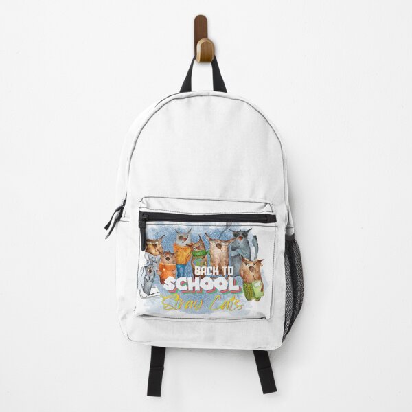 Item preview, White Back to School Stray Cats Alliance designed and sold by inkpious.