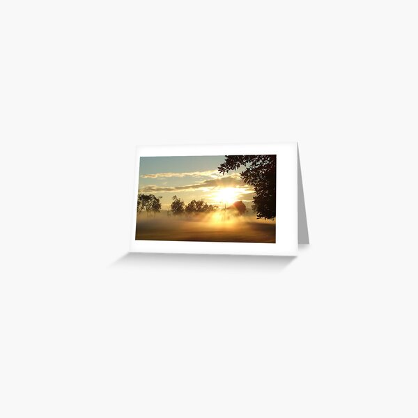 Best misty sunrise Greeting Card