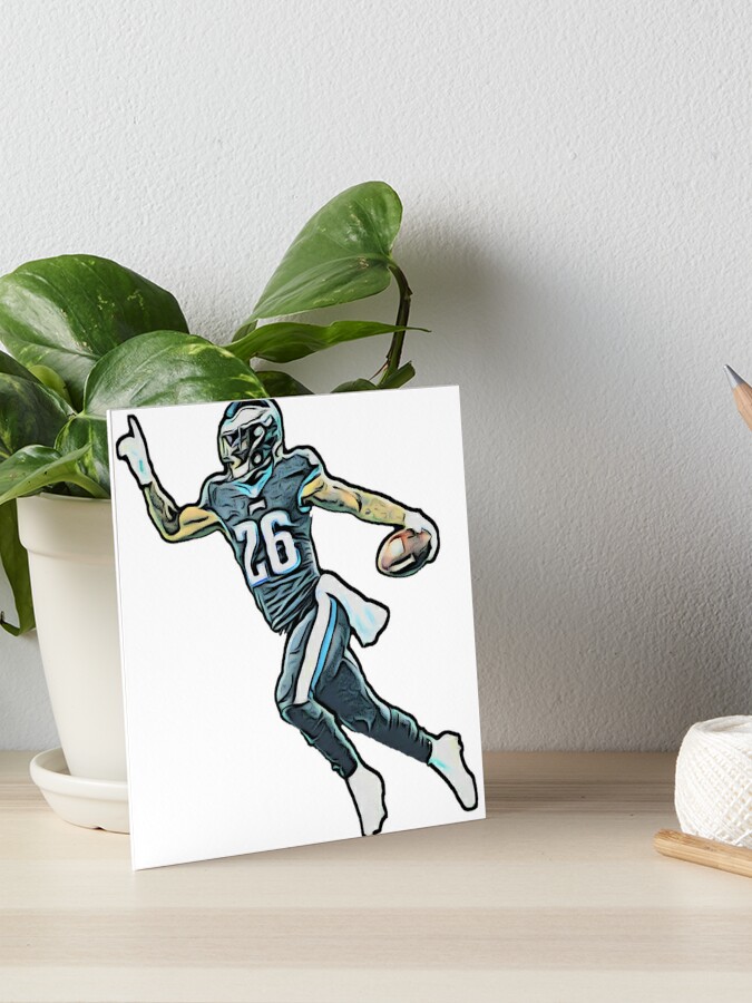 Miles Sanders Home Jersey Sticker for Sale by designsheaven