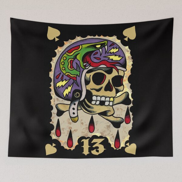 Item preview, skull motorbike skull helmet designed and sold by dtkfred.