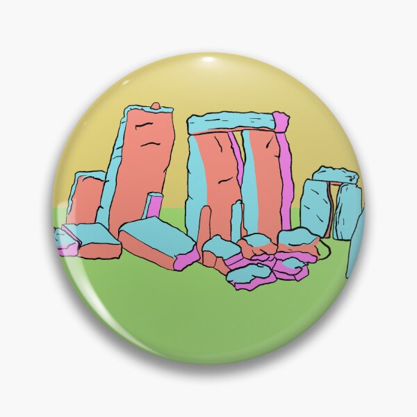 Item preview, Stonehenge archaeology stones pop colours popart designed and sold by Aisling Tierney.