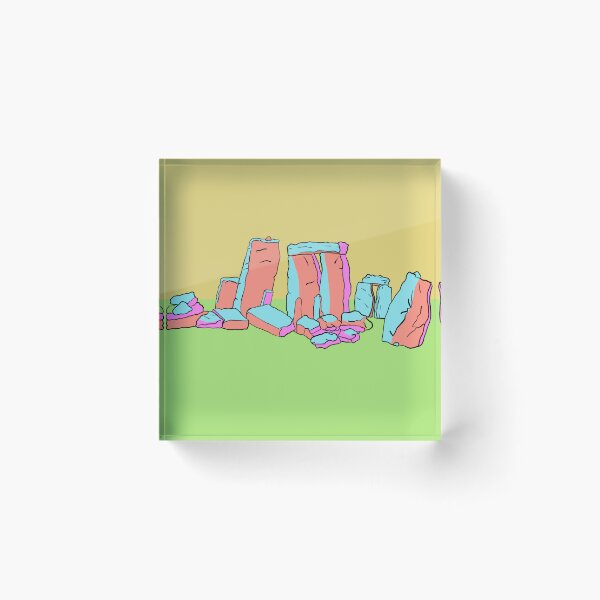 Item preview, Stonehenge archaeology stones pop colours popart designed and sold by Aisling Tierney.