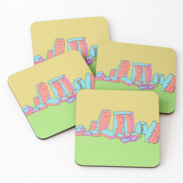 Item preview, Stonehenge archaeology stones pop colours popart designed and sold by Aisling Tierney.