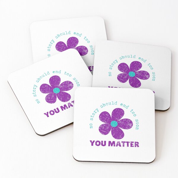 Item preview, Suicide Prevention No Story Should End Too Soon Purple Ribbon  designed and sold by diip.