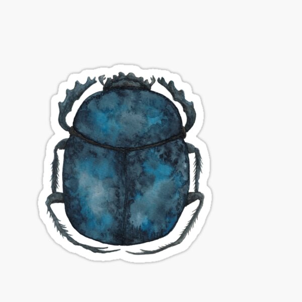 Black Scarab Sticker