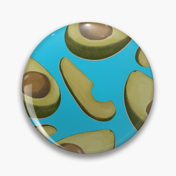 Item preview, Avocado - blue background designed and sold by sylviabosky.