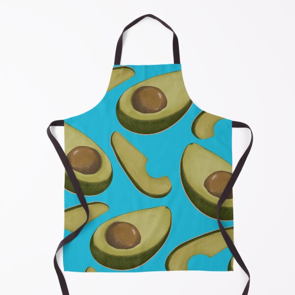 Item preview, Avocado - blue background designed and sold by sylviabosky.