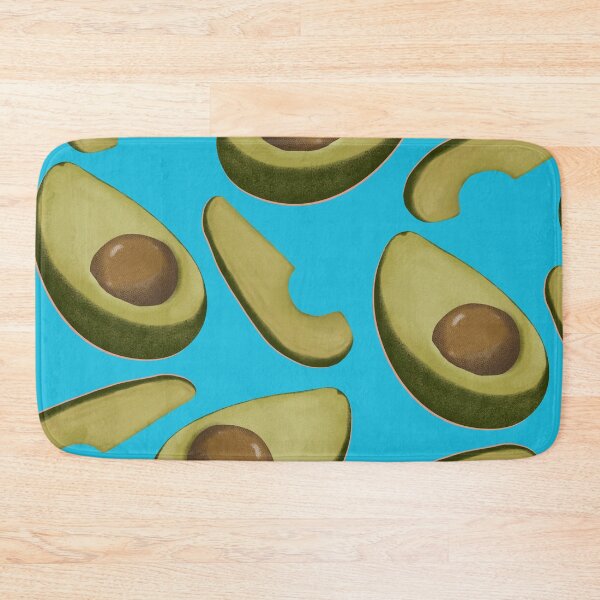 Item preview, Avocado - blue background designed and sold by sylviabosky.