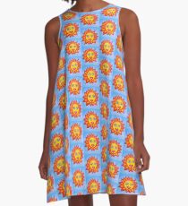 Von der Sonne geküsst A-Linien Kleid