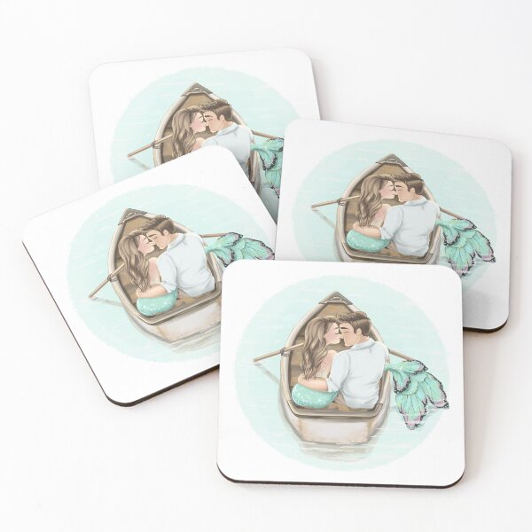 Item preview, Couple Mermaid Valentines Day Love Romantic Night Engagement  Anniversary  Marriage  designed and sold by CreativeBu.